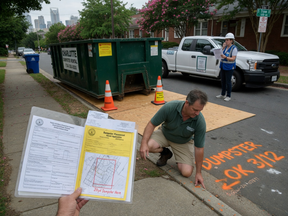 How to Get a Street Placement Permit for Dumpster Rental in Charlotte NC